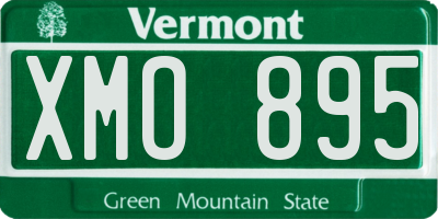 VT license plate XMO895