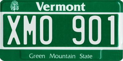VT license plate XMO901