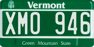 VT license plate XMO946