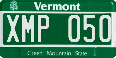 VT license plate XMP050