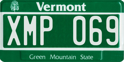 VT license plate XMP069