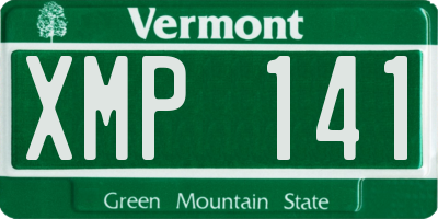 VT license plate XMP141