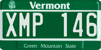 VT license plate XMP146