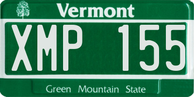 VT license plate XMP155