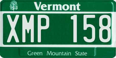 VT license plate XMP158