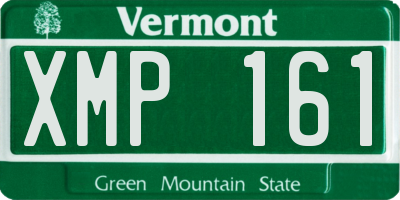 VT license plate XMP161