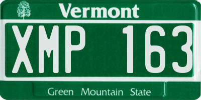 VT license plate XMP163