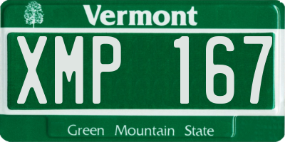 VT license plate XMP167