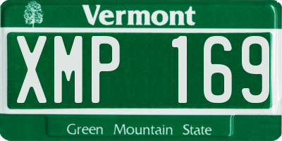 VT license plate XMP169