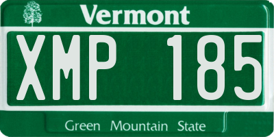 VT license plate XMP185