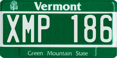 VT license plate XMP186