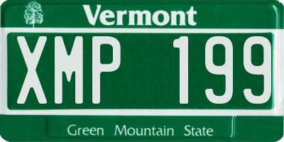 VT license plate XMP199