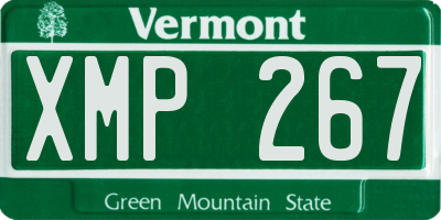 VT license plate XMP267