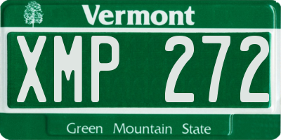 VT license plate XMP272