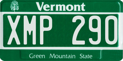 VT license plate XMP290