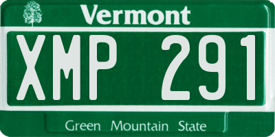 VT license plate XMP291