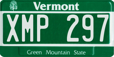 VT license plate XMP297
