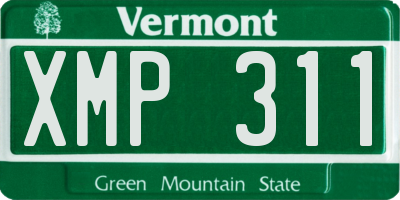 VT license plate XMP311