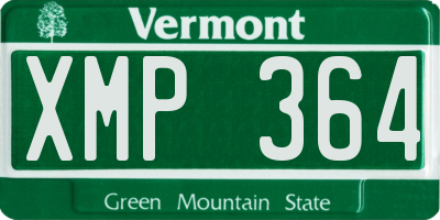 VT license plate XMP364