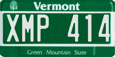 VT license plate XMP414