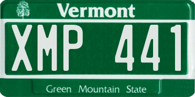 VT license plate XMP441