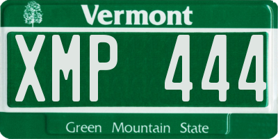 VT license plate XMP444