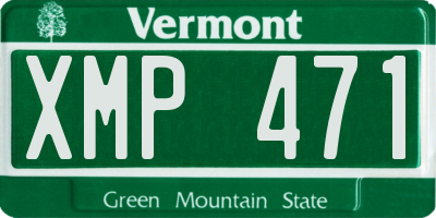 VT license plate XMP471