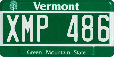 VT license plate XMP486