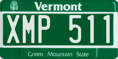 VT license plate XMP511