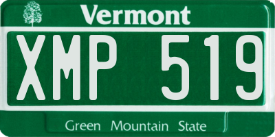 VT license plate XMP519