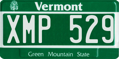 VT license plate XMP529