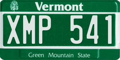 VT license plate XMP541