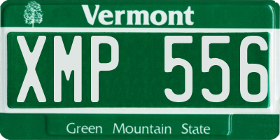 VT license plate XMP556