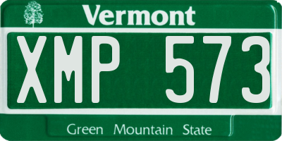 VT license plate XMP573
