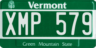 VT license plate XMP579