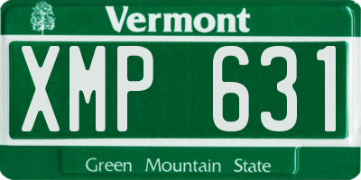 VT license plate XMP631