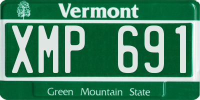 VT license plate XMP691