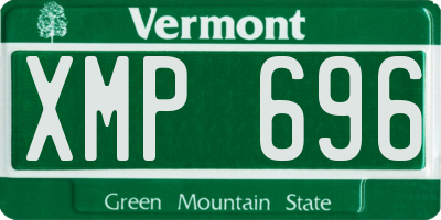 VT license plate XMP696