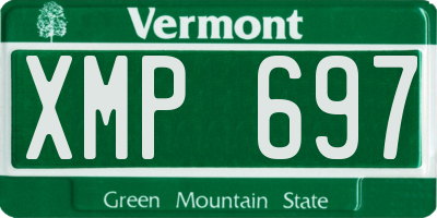 VT license plate XMP697