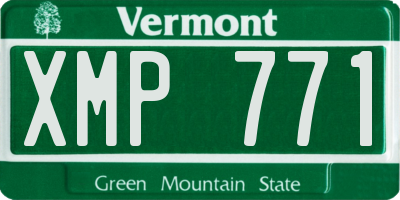 VT license plate XMP771
