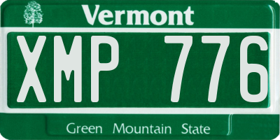 VT license plate XMP776