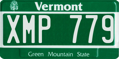 VT license plate XMP779