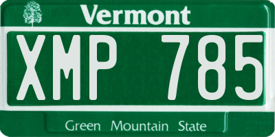 VT license plate XMP785