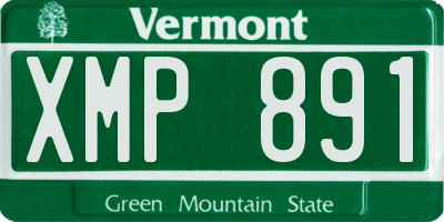 VT license plate XMP891
