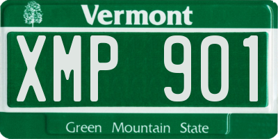VT license plate XMP901