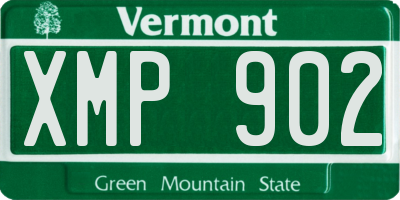 VT license plate XMP902
