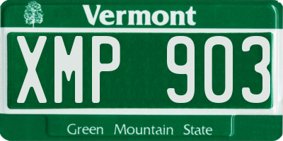 VT license plate XMP903