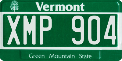 VT license plate XMP904