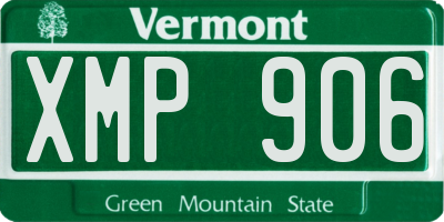 VT license plate XMP906