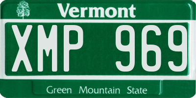 VT license plate XMP969